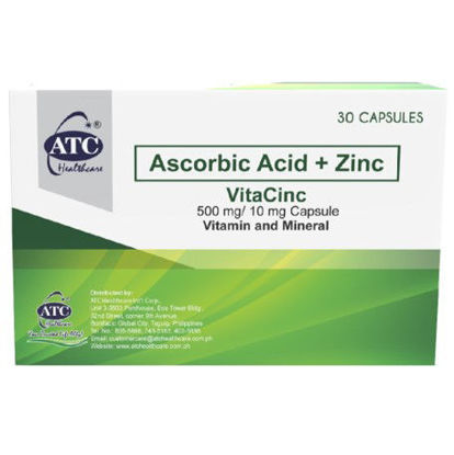 Picture of ATC Vitacinc 500mg/10mg Capsule x 30's