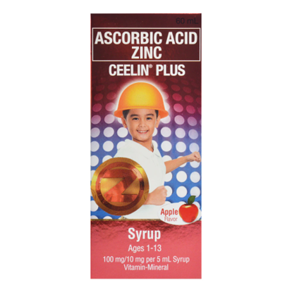 Picture of Ceelin Plus Syrup 120ml (Ascorbic Acid+Zinc)