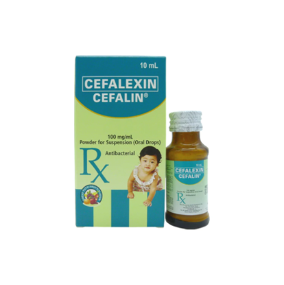 Picture of Cefalin 100mg Drops 10ml (Cefalexin)