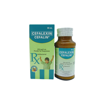 Picture of Cefalin 250mg Suspension 60ml (Cefalexin)