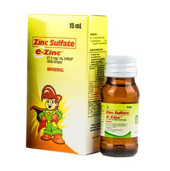 Picture of E-Zinc 27.5mg Drops 15ml (Zinc Sulfate)