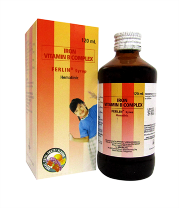 Picture of Ferlin Syrup 120ml (Iron+Vitamin B-Complex)