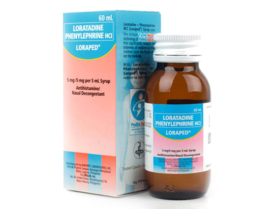 Picture of Loraped Syrup 60ml (Loratadine+Phenylephrine HCI)