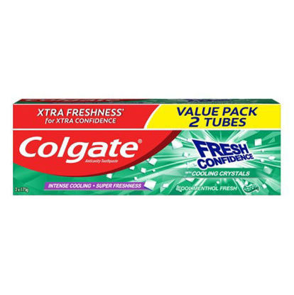 Colgate Fresh Confidence w/ Cool Menthol Fresh Toothpaste 175g Twin Pack Picture of Colgate Fresh Confidence w/ Cool Menthol Fresh Toothpaste 175g Twin Pack