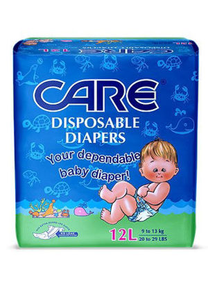 Picture of Care Diapers Large 12s