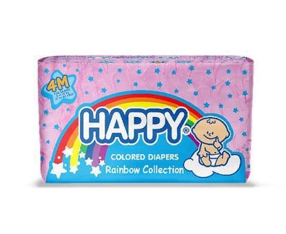Picture of Happy Colored Diapers Medium X 4s
