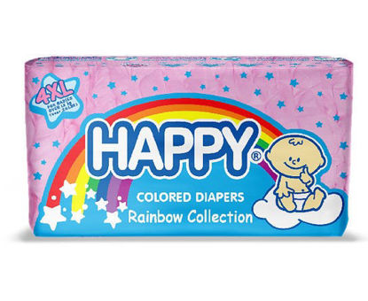 Picture of Happy Colored Diapers Extra Large X 4s