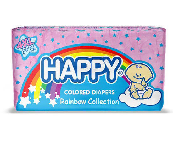 Picture of Happy Colored Diapers Extra Large X 4s