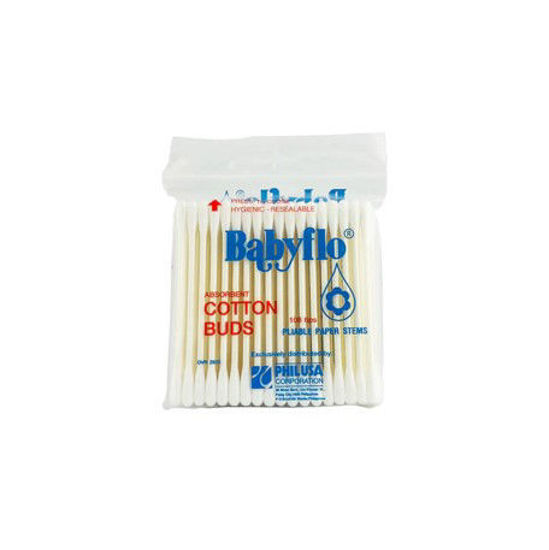 Picture of Babyflo Cotton Buds Paper Stem 108 Tips