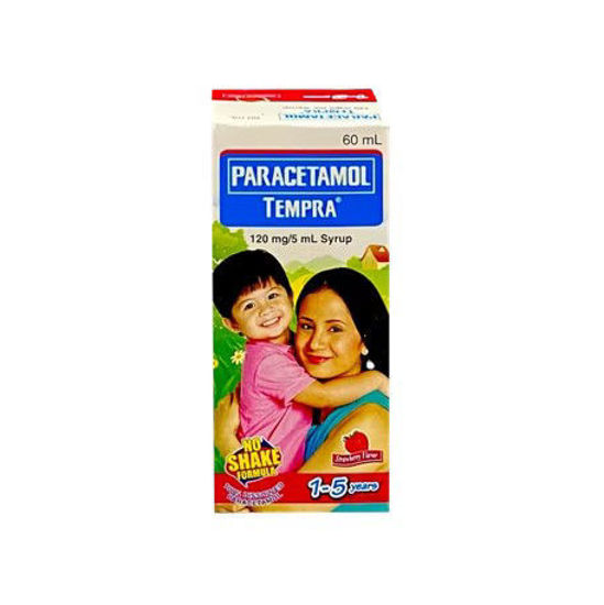 Picture of Tempra 120mg/5ml Strawberry Syrup 60ml (Paracetamol)