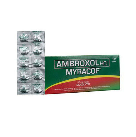 Picture of Myracof 30mg Tablet 10s (Ambroxol HCI)