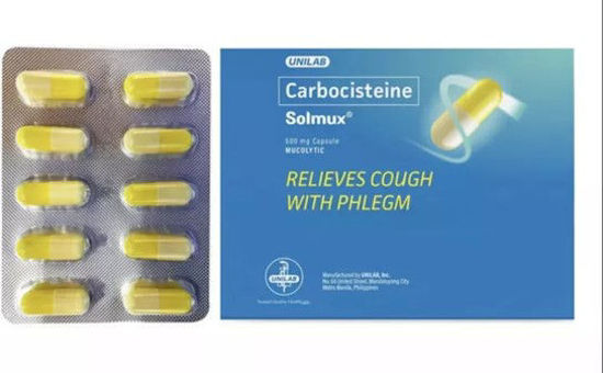 Picture of Solmux 500mg Capsule 10s (Carbocisteine)