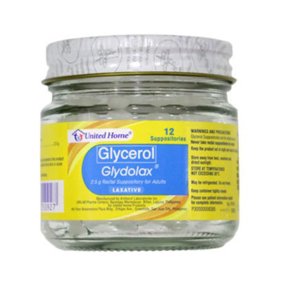 Picture of United Home Glydolax 2.5g Suppository for Adults 12s (Glycerol)
