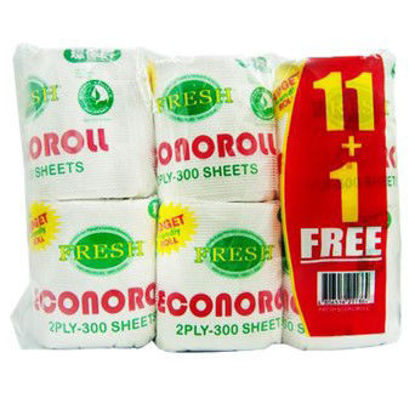 Picture of Fresh Econo Roll Tissue 2Ply - 300 Sheets 11+1 Free