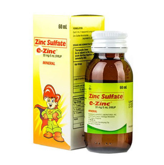 Picture of E-Zinc 55mg/5ml Syrup 60ml (Zinc Sulfate)