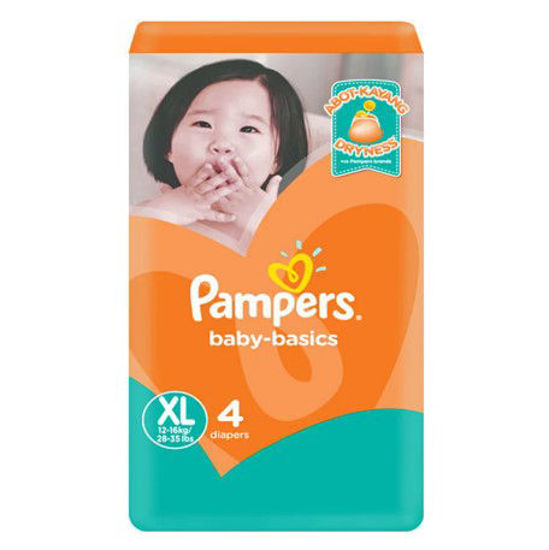 Picture of Pampers Baby-Basics XL 4s