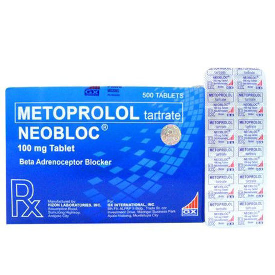 Picture of Neobloc 100mg Tablet  10s (Metoprolol Tartrate)