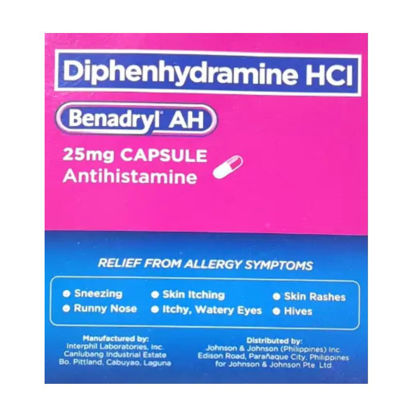 Picture of Benadryl AH 25mg Capsule