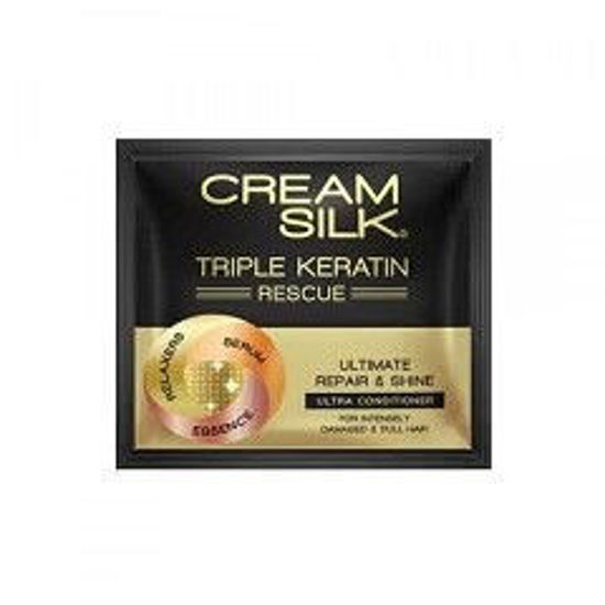 Picture of Cream Silk Triple Keratin Rescue Conditioner Ultimate Repair & Shine 10ml