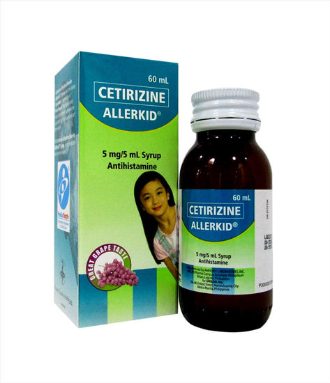 Picture of ALLERKID Cetirizine 5 mg/5 mL Syrup 60 mL Bottle