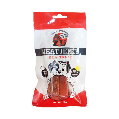 Picture of Azu Meat Jerky Dog Treat Beef And Liver Strips 80g