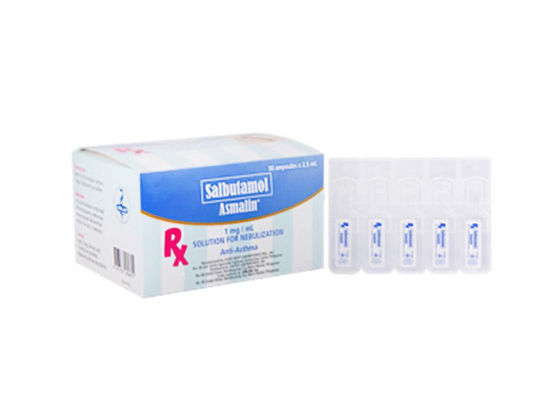 Picture of Asmalin (Salbutamol) 1mg/mL Solution for Nebulization x 5s
