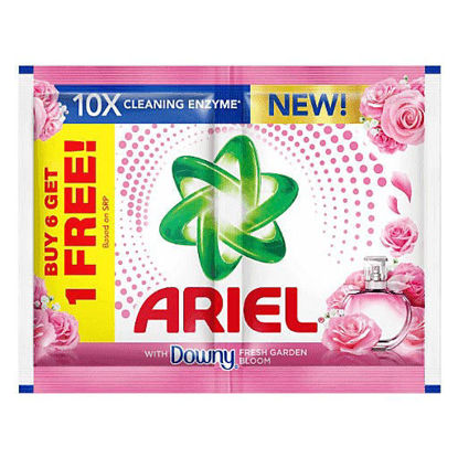 Picture of Ariel Detergent Powder Fresh Garden Bloom 64g (6+1)