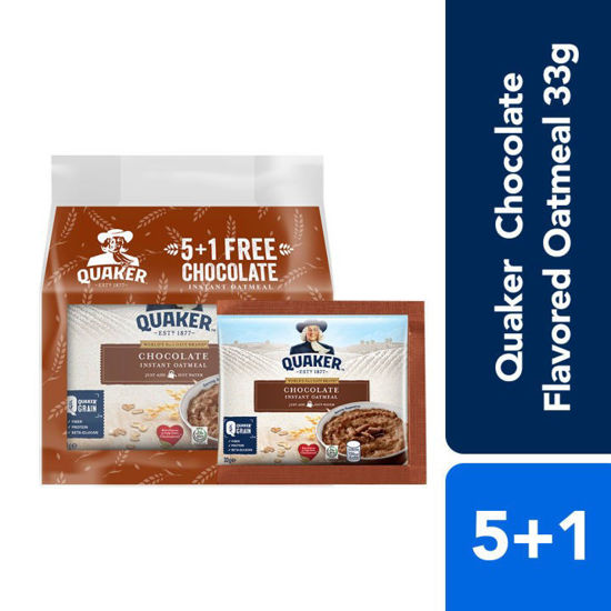 Picture of Quaker Chocolate Oatmeal 33g (5+1 Promo)