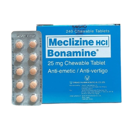 Picture of Bonamine Chewable Tablet 25Mg 10's