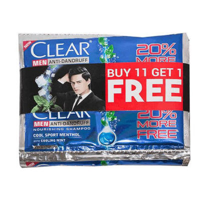 Picture of Clear Men Cool Sport Shampoo 12ml 11's + 1