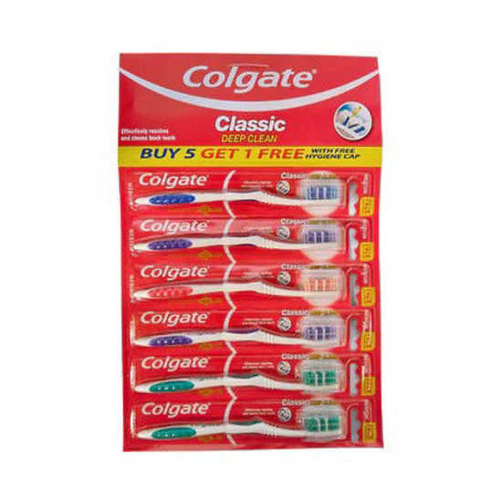 Picture of Colgate Classic Deep Clean Toothbrush 5's + 1