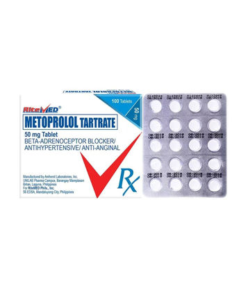 Picture of Ritemed Metoprolol 50mg x 20s