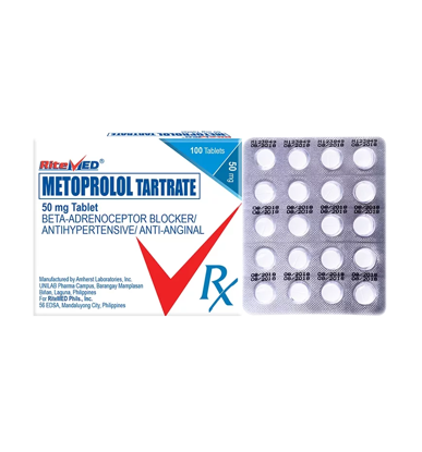 Picture of Ritemed Metoprolol 50mg Tablet x 20's