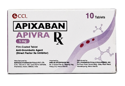 Picture of Apivra 5mg (Apixaban) x 10's
