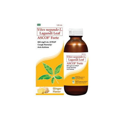 Picture of Ascof Forte Lagundi Ginger 600mg/5mL Syrup 120mL