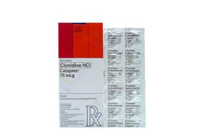 Picture of Catapres Clonidine 75mcg Tablet - 10's