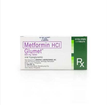Picture of GLUMET 500mg - 4's