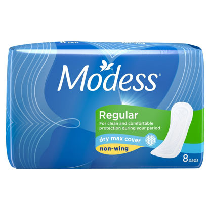 Picture of Modess Regular Dry Max Non-Wings Sanitary Napkin 8s